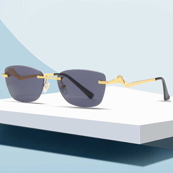 new leopard frameless sunglasses men's fashion trend street shooting women's personality mirror legs optical glasses frame, White;black
new leopard frameless sunglasses men's fashion trend street shooting women's personality mirror legs optical glasses frame, White;black