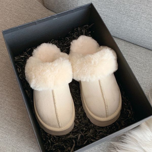 slippers fur women winter plush sandals luxury slip on platform slides female thick sole designer cotton home shoes 230707, Black
slippers fur women winter plush sandals luxury slip on platform slides female thick sole designer cotton home shoes 230707, Black