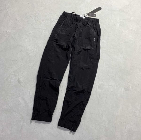 metal pants stone brand nylon designers pocket embroidered badge casual trousers thin reflective island tidal flow design 396ess, Black
metal pants stone brand nylon designers pocket embroidered badge casual trousers thin reflective island tidal flow design 396ess, Black