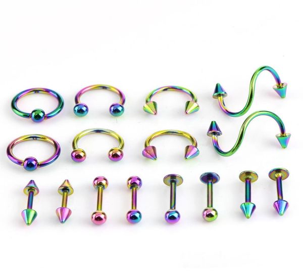 316l stainless steel tongue nose nails ear stud eyebrow lip nipple navel ring body piercing jewelry 4 colors mixed 8 designs 16pcs8362058, Silver
316l stainless steel tongue nose nails ear stud eyebrow lip nipple navel ring body piercing jewelry 4 colors mixed 8 designs 16pcs8362058, Silver