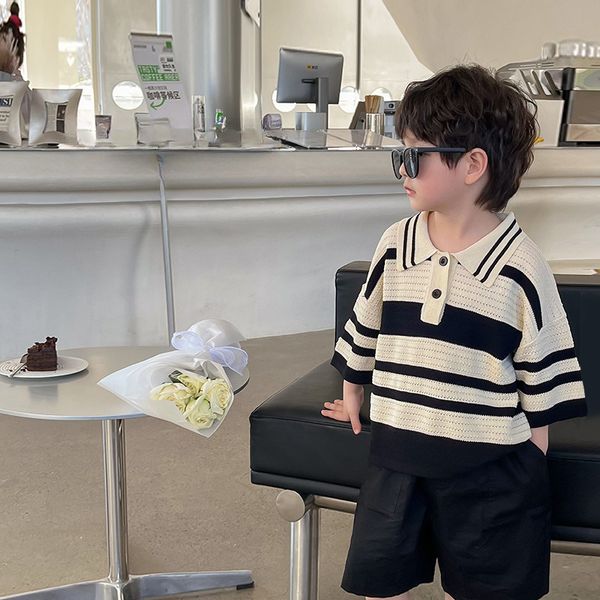 t-shirts summer boys fashion striped lapel t-shirts kids cotton breathable short sleeve tees 230707, Blue
t-shirts summer boys fashion striped lapel t-shirts kids cotton breathable short sleeve tees 230707, Blue