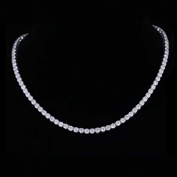shiny american vvs moissanite diamond tennis chain necklace for women 925 sterling silver customizable
shiny american vvs moissanite diamond tennis chain necklace for women 925 sterling silver customizable