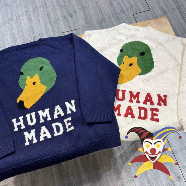 men's sweaters duck pattern human made sweater men women jacquard knitted sweatshirts human made crewneck t230707, White;black
men's sweaters duck pattern human made sweater men women jacquard knitted sweatshirts human made crewneck t230707, White;black