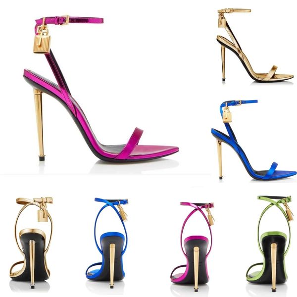 women sandal brand heels tom-f sandals designer padlock lock shoes calf leather pointy toe naked leathers ankle strap 35-44, Black
women sandal brand heels tom-f sandals designer padlock lock shoes calf leather pointy toe naked leathers ankle strap 35-44, Black