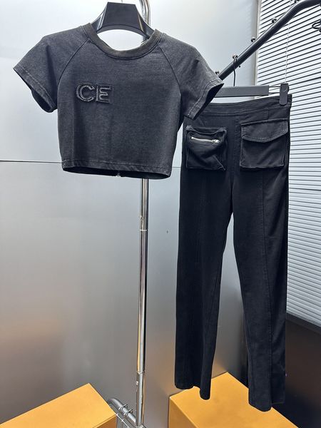 women's two piece sets pants casual suits designers jackets luxury ce designer woman jacket capsule collection short sleeve t shirt pan, White
women's two piece sets pants casual suits designers jackets luxury ce designer woman jacket capsule collection short sleeve t shirt pan, White