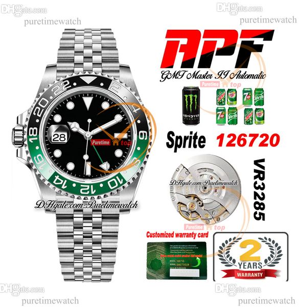 apf sprite gmt ii vr3186 vr3285 automatic mens watch green ceramic bezel black dial 904l jubileesteel bracelet super edition same serial car, Slivery;brown
apf sprite gmt ii vr3186 vr3285 automatic mens watch green ceramic bezel black dial 904l jubileesteel bracelet super edition same serial car, Slivery;brown