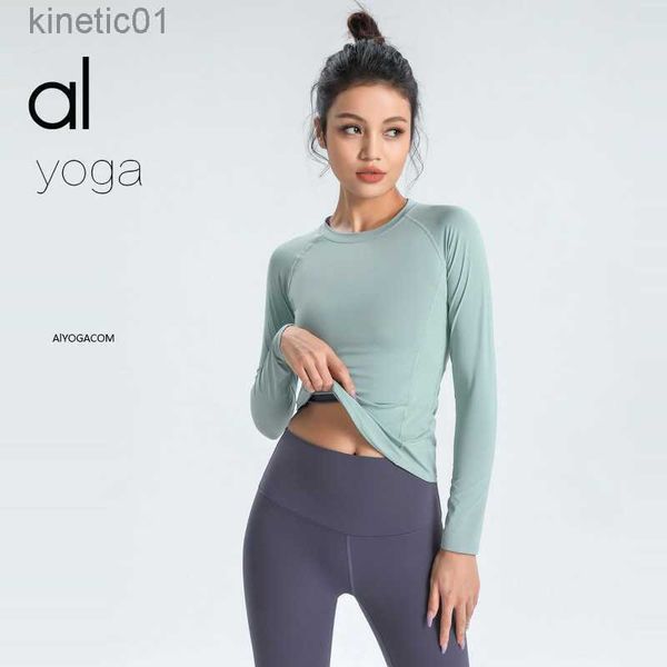 desginer alo yoga t shirt spring and summer clothes sportswear women's gym slim tight long sleeve morning running fast dry top, White
desginer alo yoga t shirt spring and summer clothes sportswear women's gym slim tight long sleeve morning running fast dry top, White