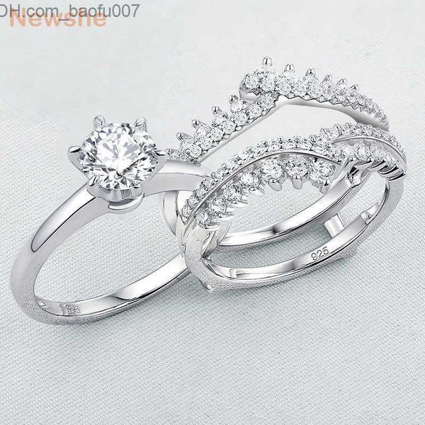 wedding rings wedding rings she 2 pcs 925 sterling silver set for women solitaire engagement ring detachable guard band aaaaa zircon br0910, Slivery;golden
wedding rings wedding rings she 2 pcs 925 sterling silver set for women solitaire engagement ring detachable guard band aaaaa zircon br0910, Slivery;golden