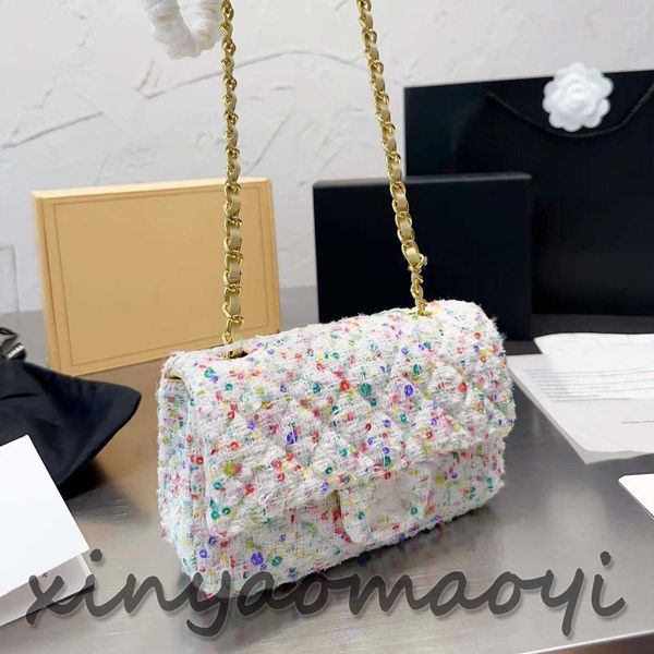 designer shoulder bag handbag women's luxury brand bag crossbody bag multi-material woven colorful sequin bag
designer shoulder bag handbag women's luxury brand bag crossbody bag multi-material woven colorful sequin bag