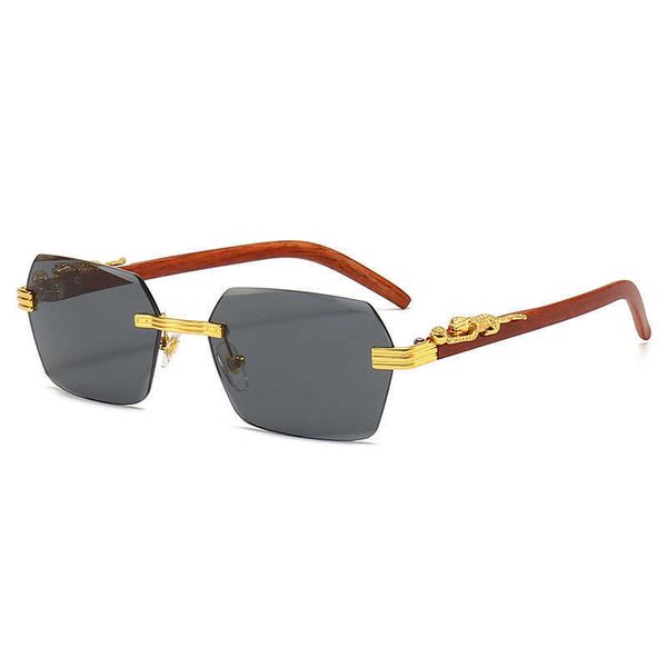 european and american small box cut edge fashion frameless sunglasses for men women cross-border trend leopard head decorative, White;black
european and american small box cut edge fashion frameless sunglasses for men women cross-border trend leopard head decorative, White;black