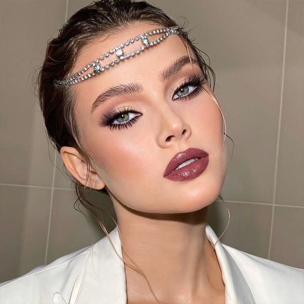 hair chain fashion new rhinestone hair chain simple double elastic rope hair band all-match bridal headdress designer jewelry, Silver
hair chain fashion new rhinestone hair chain simple double elastic rope hair band all-match bridal headdress designer jewelry, Silver