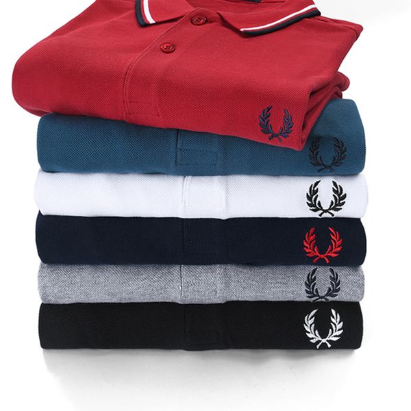 men's polos summer men's premium embroidered wheat casual fashion short sleeve pure cotton polo shirt 230706, White;black
men's polos summer men's premium embroidered wheat casual fashion short sleeve pure cotton polo shirt 230706, White;black