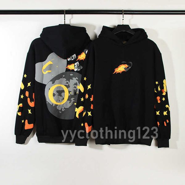 men and women travis foam letter print spaceshipone kirin arm hoodie kaneyees designer personality 23ss, Black
men and women travis foam letter print spaceshipone kirin arm hoodie kaneyees designer personality 23ss, Black