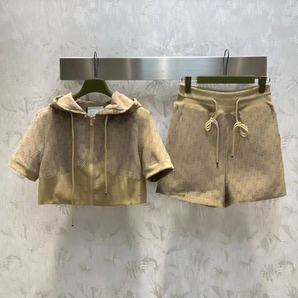 women's two piece sets pants shorts double letters g womens designer jackets coats short sleeve jacket streetwear luxury designer woman, White
women's two piece sets pants shorts double letters g womens designer jackets coats short sleeve jacket streetwear luxury designer woman, White