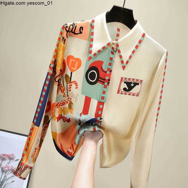 women's blouses shirts elegant print silk blouse women korean long sleeve shirt modis 2022 arrival, White
women's blouses shirts elegant print silk blouse women korean long sleeve shirt modis 2022 arrival, White