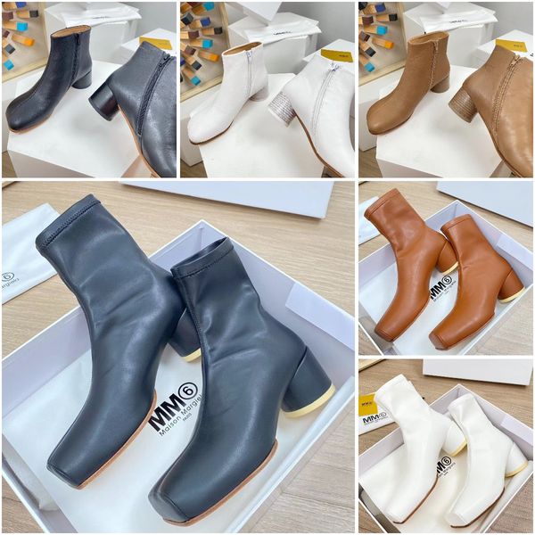 tabi ankle boots designer mm6 chunky heel ankle boot split toe women fashion luxury high-quality cream silvery leather martin dress booties, Black
tabi ankle boots designer mm6 chunky heel ankle boot split toe women fashion luxury high-quality cream silvery leather martin dress booties, Black