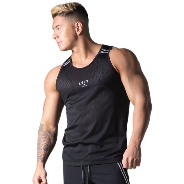 men' tank breathable mesh quick dry tank men summer casual sleeveless shirt gym fitness bodybuilding singlet stringer male undershir, White;black
men' tank breathable mesh quick dry tank men summer casual sleeveless shirt gym fitness bodybuilding singlet stringer male undershir, White;black