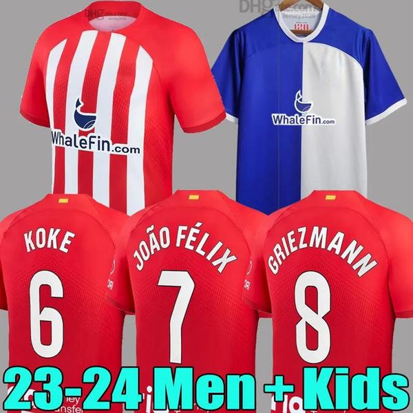 23/24 atletico madrids camisetas soccer jerseys de kids kit futbol 2023 2024 football shirt home away training player version 7 griezmann me, Black;yellow
23/24 atletico madrids camisetas soccer jerseys de kids kit futbol 2023 2024 football shirt home away training player version 7 griezmann me, Black;yellow