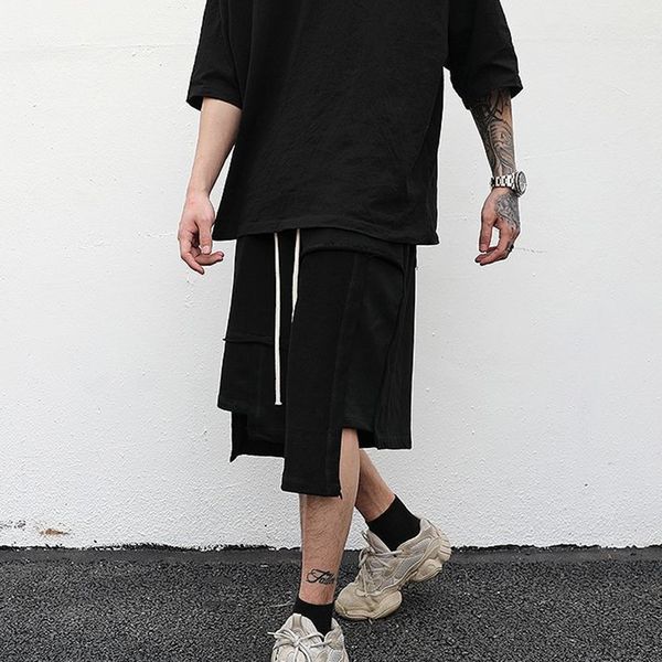 men's shorts men's breeches irregular patchwork high street sports half shorts korean fashion loose wide leg short pant y2k clothe, White;black
men's shorts men's breeches irregular patchwork high street sports half shorts korean fashion loose wide leg short pant y2k clothe, White;black