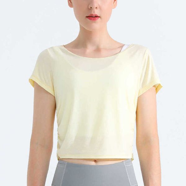 designer lulus women t shirt same yoga short sleeve women's back breathable cover quick dry sports t-shirt running training fitness lul, White
designer lulus women t shirt same yoga short sleeve women's back breathable cover quick dry sports t-shirt running training fitness lul, White