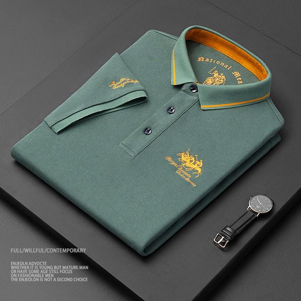 men's polos men's cotton embroidered polo shirt summer high-end business casual lapel short sleeve t-shirt 230706, White;black
men's polos men's cotton embroidered polo shirt summer high-end business casual lapel short sleeve t-shirt 230706, White;black