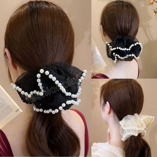 korean organza scrunchies pearl chiffon hair rope for girls ponytail holder hair ties elastic rubber band women hair accessories, Slivery;white
korean organza scrunchies pearl chiffon hair rope for girls ponytail holder hair ties elastic rubber band women hair accessories, Slivery;white