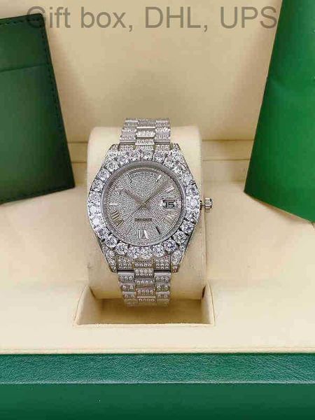 mens watch shinning diamond iced out watches 43mm full stainless steel men automatic movement mechanical wristwatch sports, Slivery;brown
mens watch shinning diamond iced out watches 43mm full stainless steel men automatic movement mechanical wristwatch sports, Slivery;brown