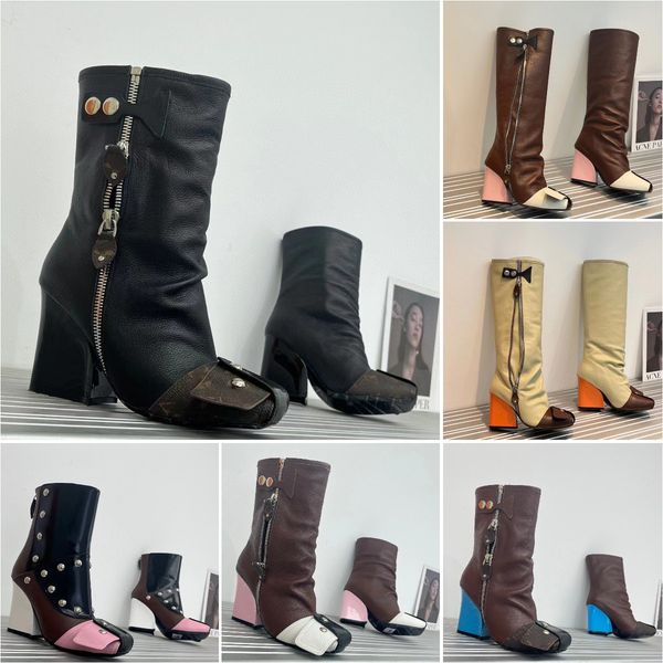 platform boots designer fw new women fashion boots fashion classics leather luxury banquet high-quality heel height 8.5cm ankle boot silhoue, Black
platform boots designer fw new women fashion boots fashion classics leather luxury banquet high-quality heel height 8.5cm ankle boot silhoue, Black