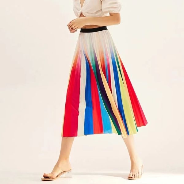 skirts rainbow pleated skirt arrival fashionable midi skirt with elastic waistband and printed floral design for women skirts 230706, Black
skirts rainbow pleated skirt arrival fashionable midi skirt with elastic waistband and printed floral design for women skirts 230706, Black