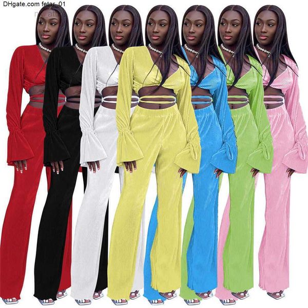 new spring 2023 clothes for women tracksuits two 2 piece sets long sleeve vintage bandage flared sleeve and wide leg pants sportswear solid, Gray
new spring 2023 clothes for women tracksuits two 2 piece sets long sleeve vintage bandage flared sleeve and wide leg pants sportswear solid, Gray