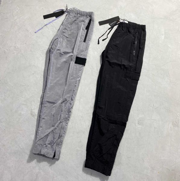 brand designers pants stone metal nylon pocket embroidered badge casual trousers thin reflective island tidal flow design 669ess, Black
brand designers pants stone metal nylon pocket embroidered badge casual trousers thin reflective island tidal flow design 669ess, Black