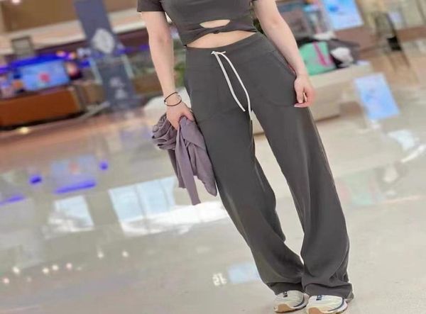 women yoga pants women039s sweatpants loose wide leg cloud sense high spring pull rope lady pocket flared pants thro8368259, Black;white
women yoga pants women039s sweatpants loose wide leg cloud sense high spring pull rope lady pocket flared pants thro8368259, Black;white