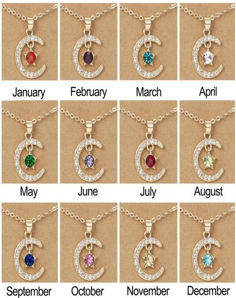 birthstone month moon star pendent necklaces 12 months luck necklace with paper card for couple women girls gift9263748, Silver
birthstone month moon star pendent necklaces 12 months luck necklace with paper card for couple women girls gift9263748, Silver