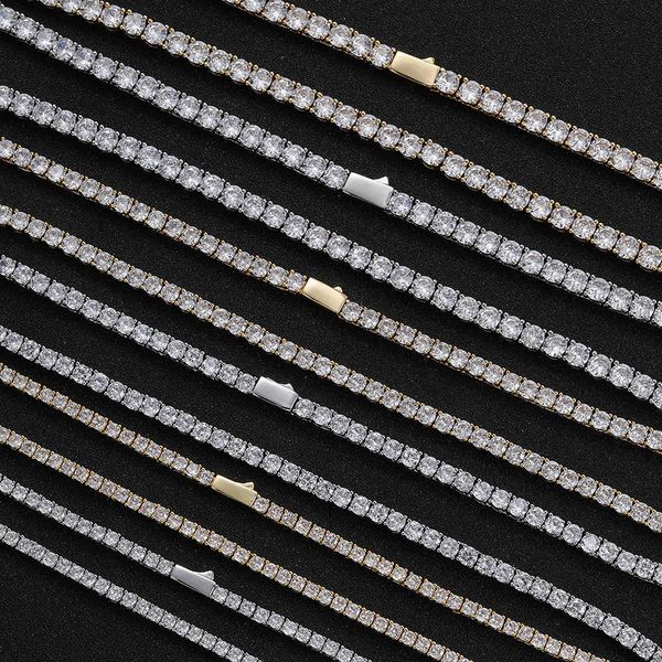 gzw jewelry smooth spring buckle tennis chain 3mm 4mm 5mm hip hop zircon single row necklace white gold bling cubic zirconia chains, Black
gzw jewelry smooth spring buckle tennis chain 3mm 4mm 5mm hip hop zircon single row necklace white gold bling cubic zirconia chains, Black