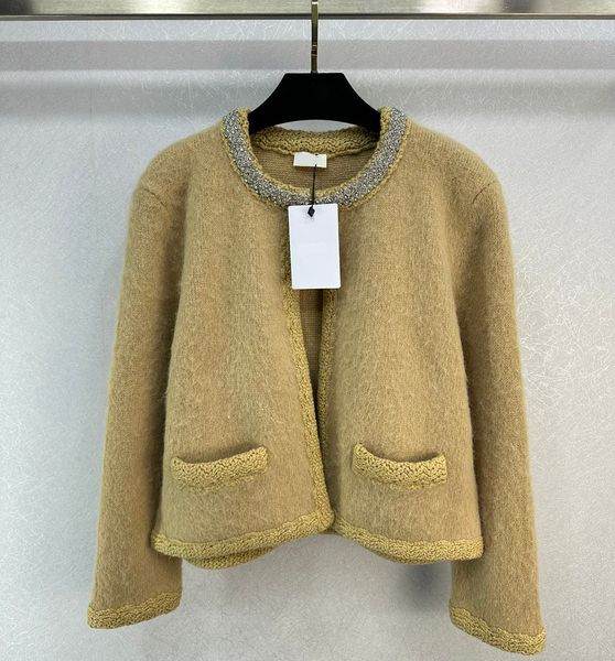 european fashion brand rhinestone embellished mohair blend cardigan, Black;brown
european fashion brand rhinestone embellished mohair blend cardigan, Black;brown