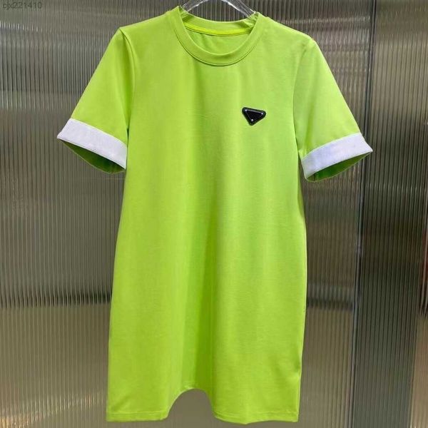 2023 summer luxury designer triangle label t-shirt dress fashion round neck sleeve elegant dress 9abi, Black;gray
2023 summer luxury designer triangle label t-shirt dress fashion round neck sleeve elegant dress 9abi, Black;gray