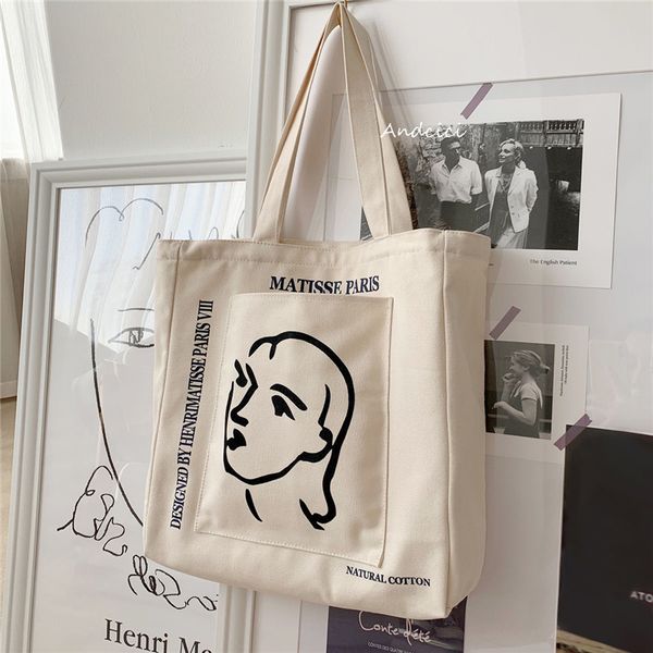 evening bag canvas shoulder bag henrimatisse printing ladies casual handbag tote large capacity cotton reusable shopping beach 230707
evening bag canvas shoulder bag henrimatisse printing ladies casual handbag tote large capacity cotton reusable shopping beach 230707