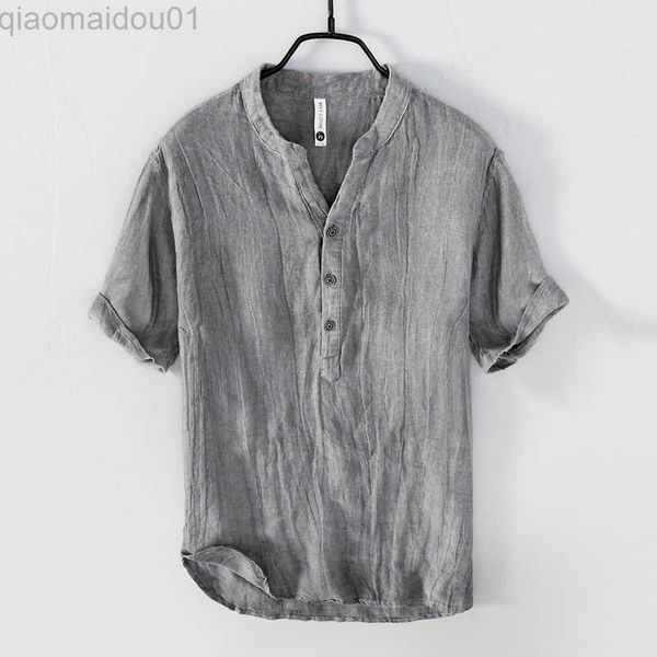 men's t-shirts vintage linen t-shirt for men pullover casual v-neck short sleeve thin breathable tees male fashion summer new t shirt, White;black
men's t-shirts vintage linen t-shirt for men pullover casual v-neck short sleeve thin breathable tees male fashion summer new t shirt, White;black