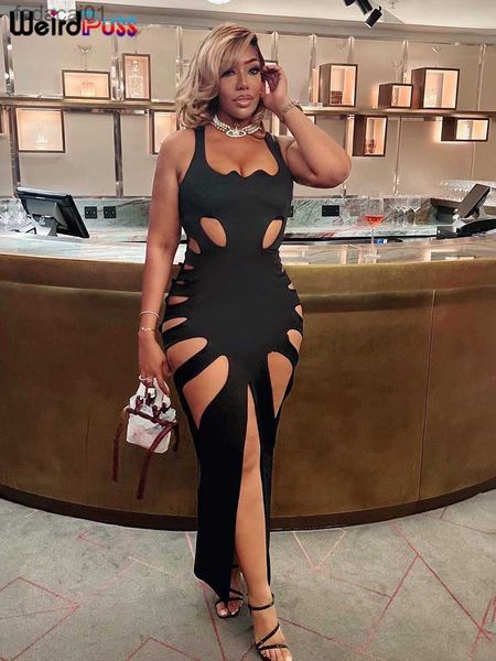 weird puss hollow dress women summer new sleeveless split solid skinny stretch maxi bodycon clubwear coquette slim vestidos l230621, Black;gray
weird puss hollow dress women summer new sleeveless split solid skinny stretch maxi bodycon clubwear coquette slim vestidos l230621, Black;gray