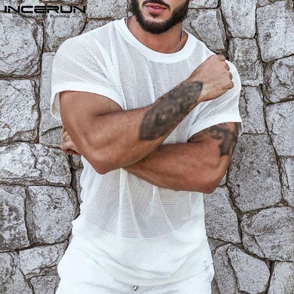 men's t-shirts men t shirt o neck short sleeve mesh transparent tee streetwear vacation breathable party men clothing incerun 230706, White;black
men's t-shirts men t shirt o neck short sleeve mesh transparent tee streetwear vacation breathable party men clothing incerun 230706, White;black