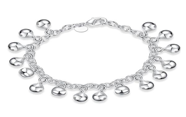 925 silver m girl baby mom gift jingle bracelet ball silver chain bracelet h0568401103, Black
925 silver m girl baby mom gift jingle bracelet ball silver chain bracelet h0568401103, Black