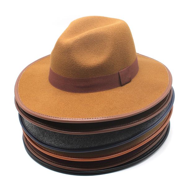 winter wool women men fedora hat for winter autumn elegant lady gangster trilby felt homburg church jazz hat, Blue;gray
winter wool women men fedora hat for winter autumn elegant lady gangster trilby felt homburg church jazz hat, Blue;gray
