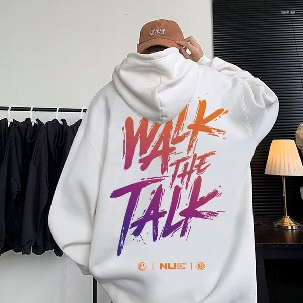 men's hoodies men's y2k spring tracksuit letter print walk the talk harajuku hooded sweatshirts male hip hop pullover hoodie, Black
men's hoodies men's y2k spring tracksuit letter print walk the talk harajuku hooded sweatshirts male hip hop pullover hoodie, Black