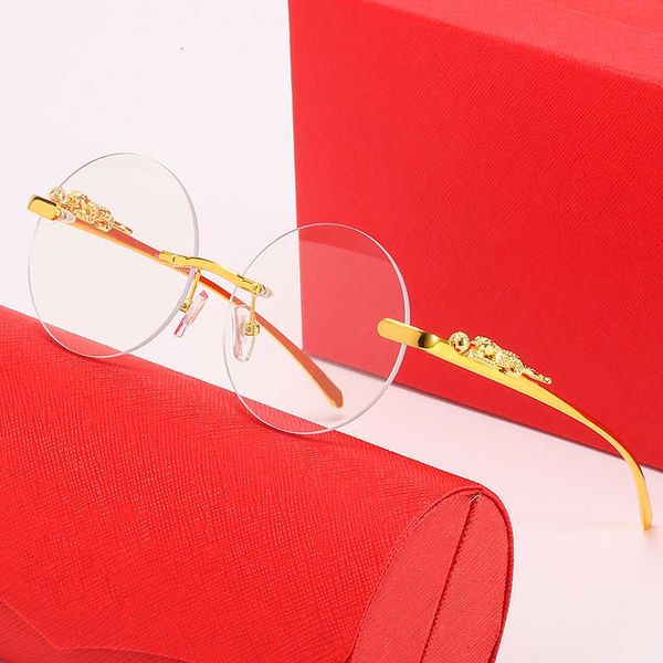 Fashion sunglasses New stereo leopard head Sunglasses men's and women's frameless round personality trend Street glasses 3MG2W
Fashion sunglasses New stereo leopard head Sunglasses men's and women's frameless round personality trend Street glasses 3MG2W