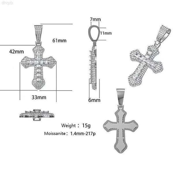 custom iced out 925 sterling silver gold plated gothic vvs moissanite cross pendant necklace hip hop boys cross pendant for men
custom iced out 925 sterling silver gold plated gothic vvs moissanite cross pendant necklace hip hop boys cross pendant for men
