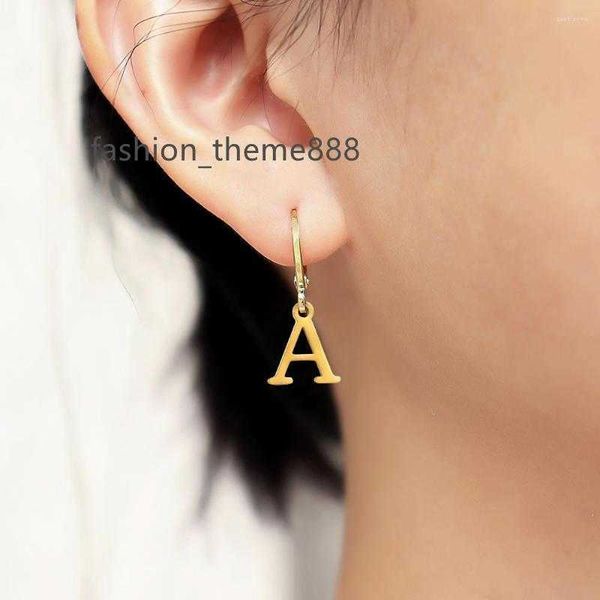 dangle earrings trendy 26 initial letter women simple gold color 1 pair drop for jewelry gift, Silver
dangle earrings trendy 26 initial letter women simple gold color 1 pair drop for jewelry gift, Silver