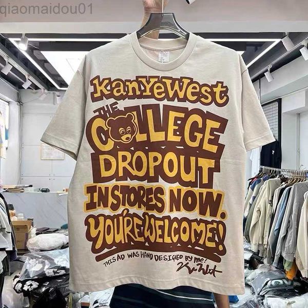 men's t-shirts bear monogrammed hip-hop short-sleeved t-shirt l230707, White;black
men's t-shirts bear monogrammed hip-hop short-sleeved t-shirt l230707, White;black