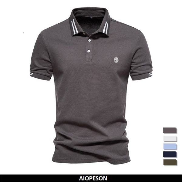 mens polos aiopeon brand 100% cotton polo shirts casual solid color short sleeve for men summer desinger clothing 230706, White;black
mens polos aiopeon brand 100% cotton polo shirts casual solid color short sleeve for men summer desinger clothing 230706, White;black
