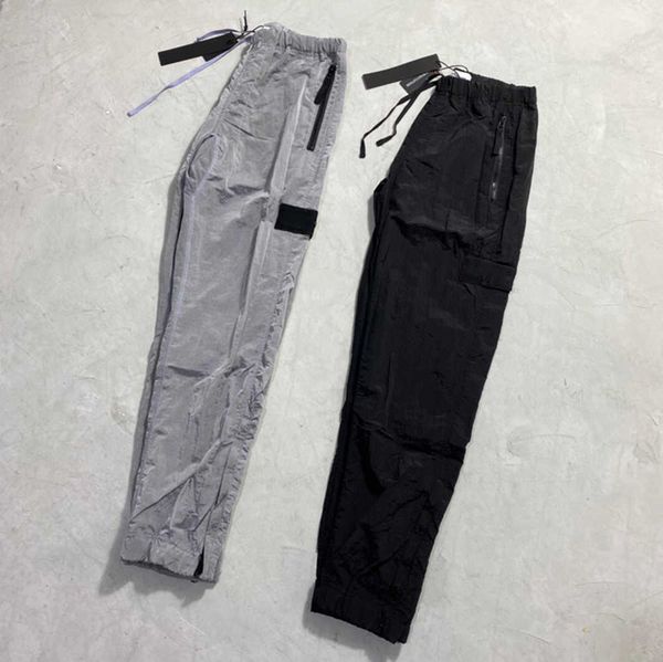 brand designers pants stone metal nylon pocket embroidered badge casual trousers thin reflective island tidal flow design 549ess, Black
brand designers pants stone metal nylon pocket embroidered badge casual trousers thin reflective island tidal flow design 549ess, Black