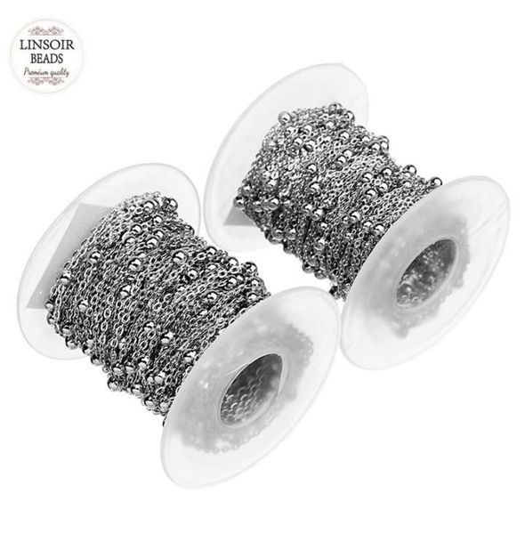 10 yardsroll 15mm 2mm rhodium tone stainless steel curb ball beaded satellite chain o ring bulk link chains for jewelry making5590959, Silver
10 yardsroll 15mm 2mm rhodium tone stainless steel curb ball beaded satellite chain o ring bulk link chains for jewelry making5590959, Silver